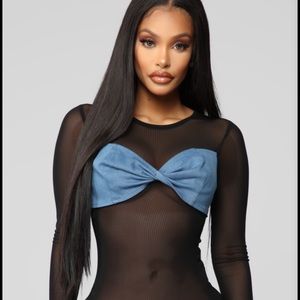Fashion Nova Knot My Problem Bodysuit Medium
